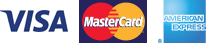 Visa, Mastercard, American Express